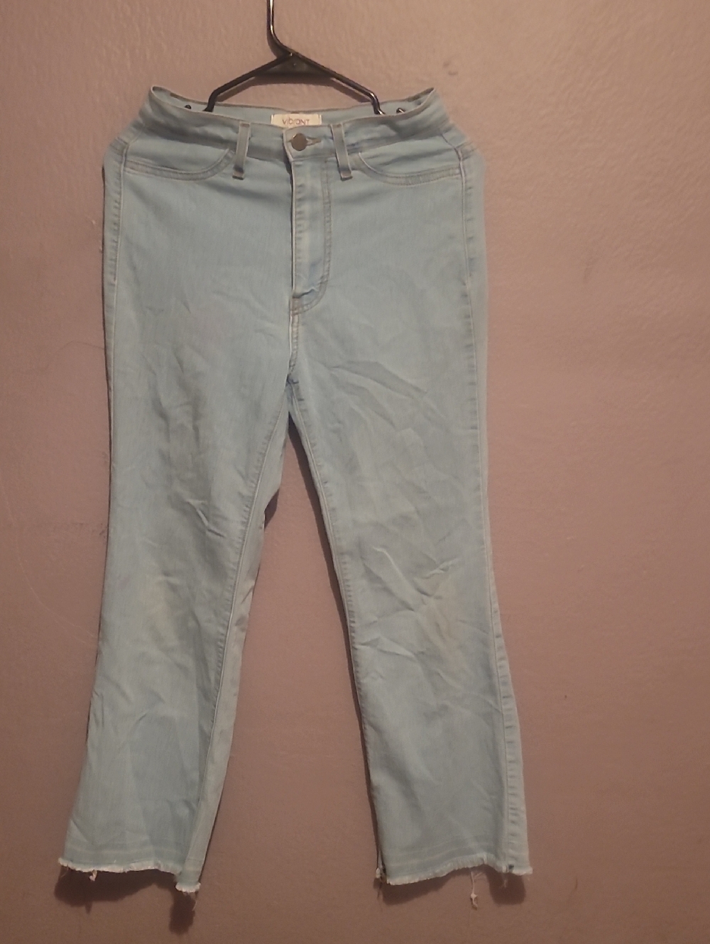 Closet Light Blue Flare Jeans for Women